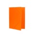 Carpeta liderpapel gomas plastico folio solapas color naranja