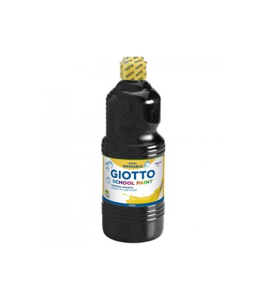 Tempera liquida giotto escolar lavable 1000 ml negra