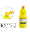 Tempera liquida giotto escolar lavable 1000 ml amarillo