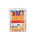 Rotulador stabilo point 88 colores neon estuche 255 unidades