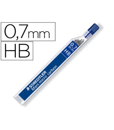 Minas staedtler mars micro grafito 07 mm hb tubo con 12 minas