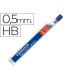 Minas staedtler mars micro grafito 05 mm hb tubo con 12 minas