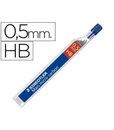 Minas staedtler mars micro grafito 05 mm hb tubo con 12 minas