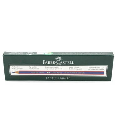 Lapices bicolor faber castell fino hexagonal rojo azul unidad