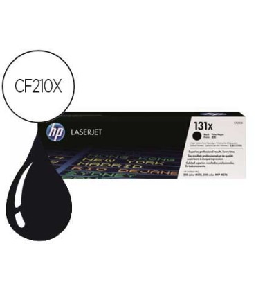 Toner hp 131x laserjet pro 200 m251 cf210x negro 2400 pag