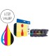 Ink jet brother dcp j132w 152w 552dw 752dw mfc j470dw 650dw 870dw pack 4 colores 300 pag