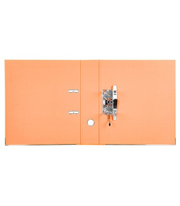 Archivador de palanca liderpapel a4 documenta forrado pvc con rado lomo 75mmnaranja compresor metalico