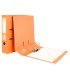 Archivador de palanca liderpapel a4 documenta forrado pvc con rado lomo 75mmnaranja compresor metalico