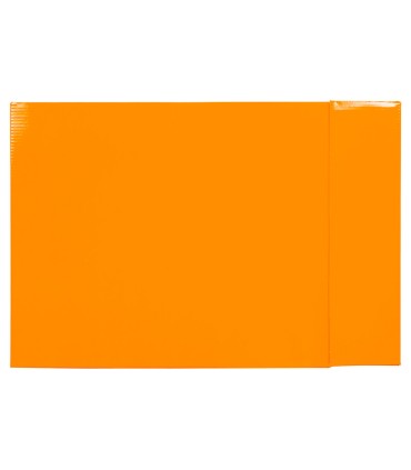 Caja archivador liderpapel de palanca carton folio documenta lomo 75mm color naranja