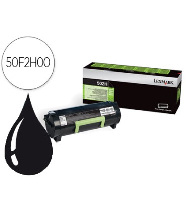 Toner lexmark ms310d 410d ms310dn 410dn 510dn 610dn ms610de ss610dte negro retornable 5000 pag alta