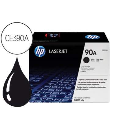 Toner hp 90a laserjet m4555mfp negro 10000 pag