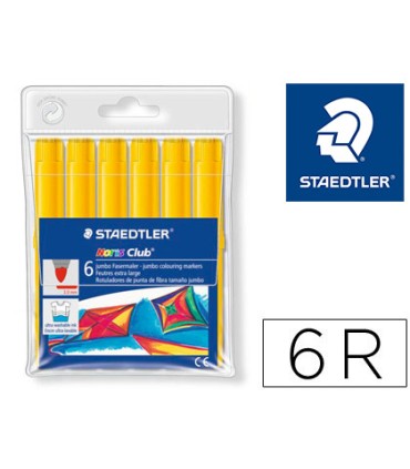 Rotulador staedtler color jumbo trazo 3 mm unicolor amarillo