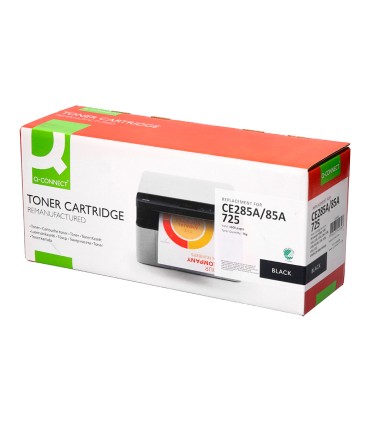 Toner q connect compatible hp ce285a para laserjet p1102 p1102w m1212nf mfp m1217nfw mfp m1132mfp 1600pag negro