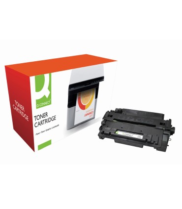 Toner q connect compatible hp ce255a para laserjet p3015 p3015d 3015dn 3015x 6000pag negro