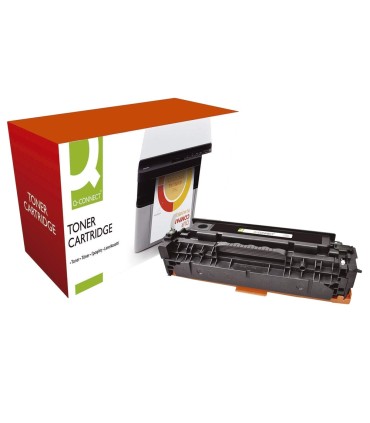 Toner q connect compatible hp cc530a para color laserjet cp2520 cm2320 mfp 3000pag negro