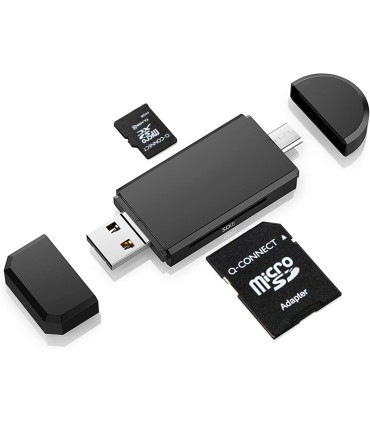 Memoria sd micro q connect flash 32 gb clase 6 con adaptador