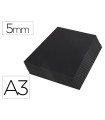 Carton pluma liderpapel negro doble cara din a3 espesor 5 mm