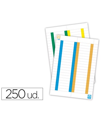 Tira de papel para visores pack de 250 etiquetas