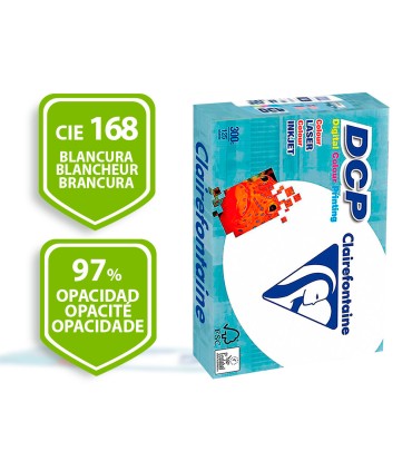 Papel fotocopiadora clairefontaine din a4 300 gramos paquete de 125 hojas