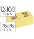 Bloc de notas adhesivas quita y pon post it super sticky 76x76 mm con 12 bloc amarillo canario