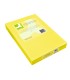 Papel color q connect din a3 80gr amarillo neon paquete de 500 hojas