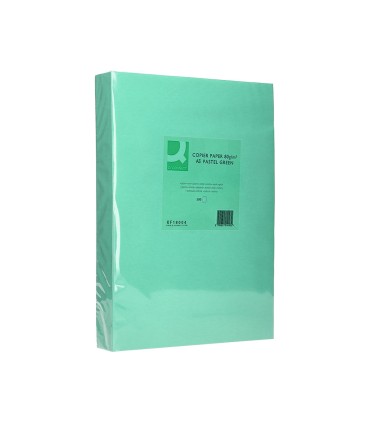 Papel color q connect din a3 80gr verde paquete de 500 hojas