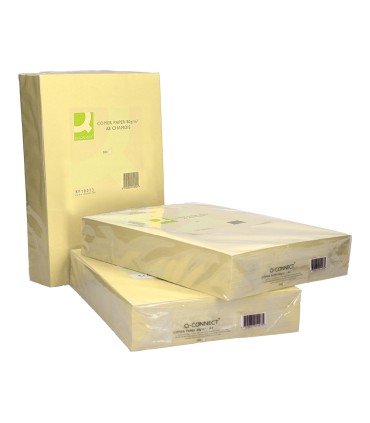 Papel color q connect din a3 80gr champagne paquete de 500 hojas