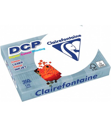 Papel fotocopiadora clairefontaine din a4 350 gramos paquete de 125 hojas