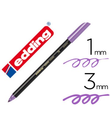 Rotulador edding punta fibra 1200 violeta metalizado n 78 punta redonda 1 3 mm