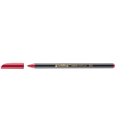 Rotulador edding punta fibra 1200 rojo metalizado n 72 punta redonda 1 3 mm