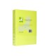 Papel color q connect din a4 80gr amarillo neon paquete de 500 hojas