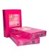 Papel color q connect din a4 80gr rosa intenso paquete de 500 hojas