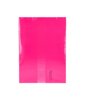 Papel color q connect din a4 80gr rosa intenso paquete de 500 hojas