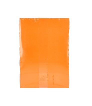 Papel color q connect din a4 80gr naranja intenso paquete de 500 hojas