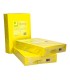 Papel color q connect din a4 80gr amarillo intenso paquete de 500 hojas