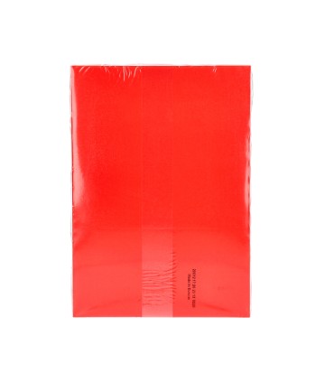 Papel color q connect din a4 80gr rojo intenso paquete de 500 hojas