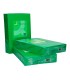 Papel color q connect din a4 80gr verde intenso paquete de 500 hojas