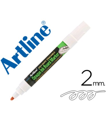 Rotulador artline pizarra epd 4 color blanco opaque ink board punta redonda 2 mm