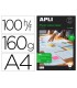 Papel fotografico apli glossy doble cara din a4 pack de 100 hojas 160 gr