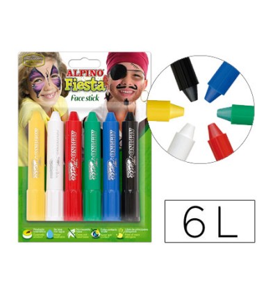 Barra maquillaje face stick 6 colores surtidos