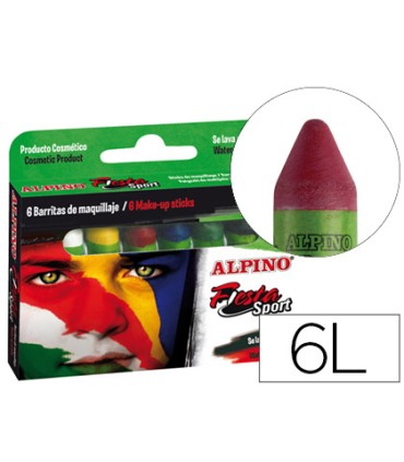 Barra maquillaje alpino set de maquillaje sport 6 colores colores