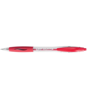 Boligrafo bic atlantis rojo retractil tinta aceite punta de 1 mm