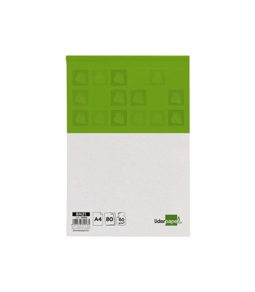 Bloc notas liderpapel cuadro 4 mm a4 80 hojas 60 g m2 perforado sin tapa