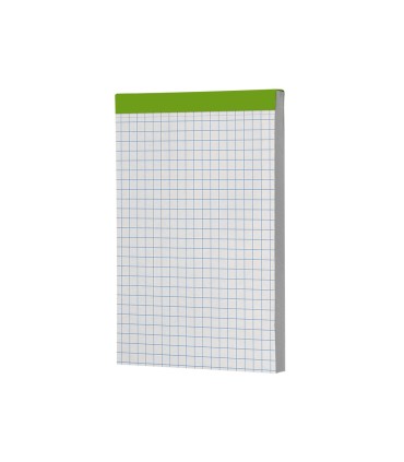 Bloc notas liderpapel cuadro 4 mm a7 80 hojas 60 g m2 perforado sin tapa