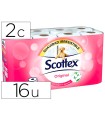 Papel higienico scottex 2 capa s original paquete 16 rollos