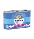 Papel higienico scottex megarrollo doble largo 2 capas paquete de 6 rollos