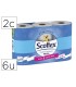 Papel higienico scottex megarrollo doble largo 2 capas paquete de 6 rollos