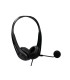 Auricular q connect biaural diadema con microfono y control de volumen conexion usb color negro