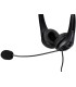 Auricular q connect biaural diadema con microfono y control de volumen conexion usb color negro