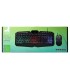 Set teclado y raton q connect gaming con cable e iluminacion led color negro